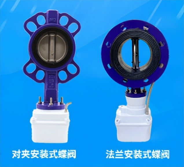 對(duì)夾安裝式蝶閥，法蘭式安裝式蝶閥