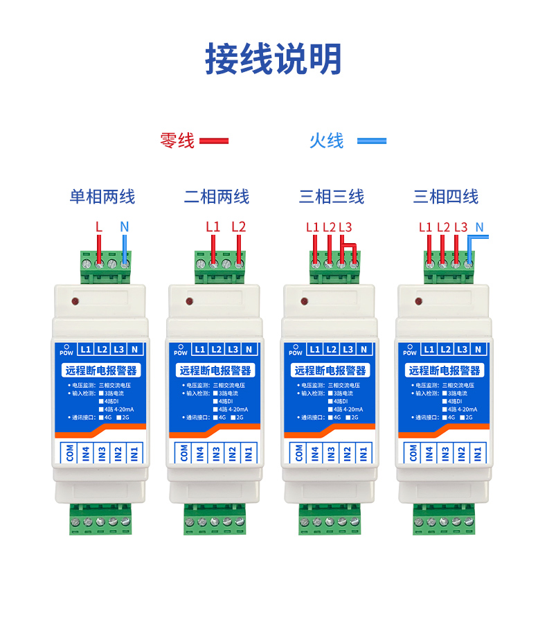 遠(yuǎn)程斷電報(bào)警器 接線(xiàn)說(shuō)明