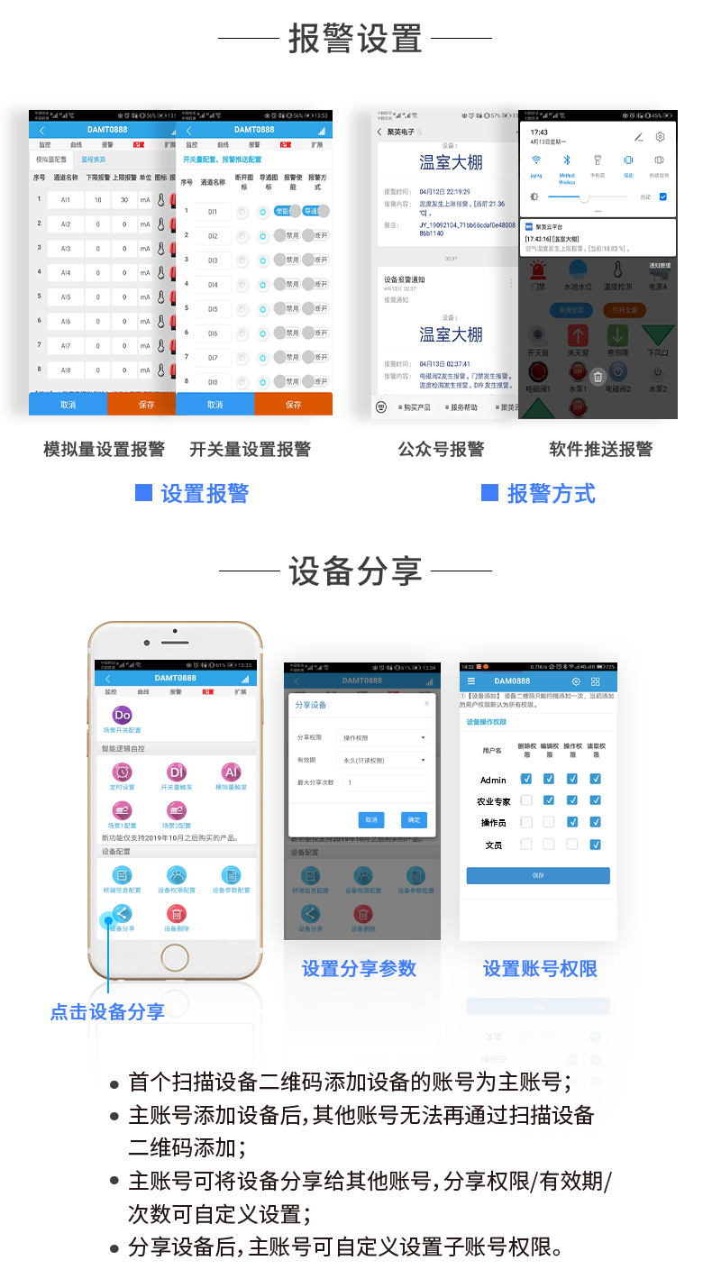 云平臺 DAM-0808TA 遠程智能控制器云平臺設置