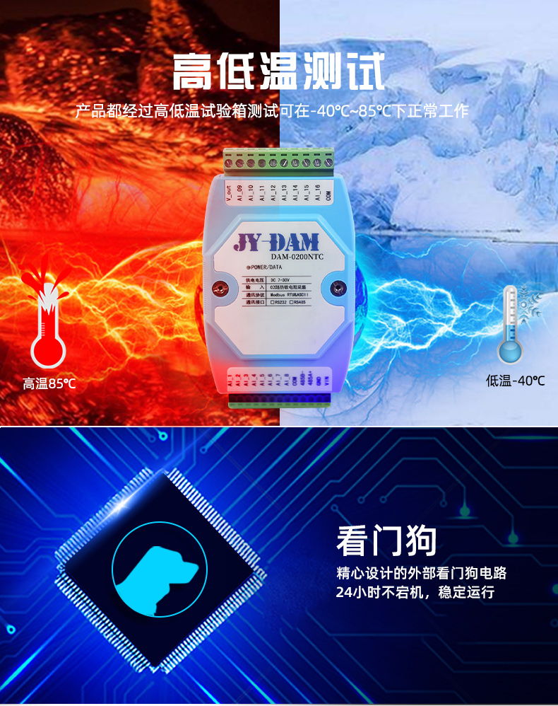 高低溫，穩(wěn)定監(jiān)測功能