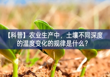 「科普」農(nóng)業(yè)生產(chǎn)中，土壤不同深度的溫度變化的規(guī)律是什么？