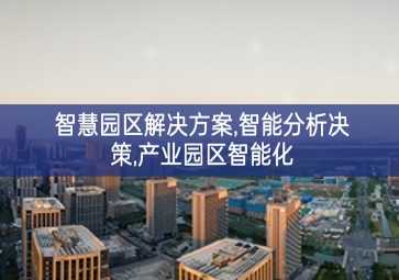 「智慧城市」智慧園區(qū)解決方案，智能分析決策，產(chǎn)業(yè)園區(qū)智能化