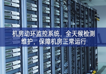機(jī)房動(dòng)環(huán)監(jiān)控系統(tǒng)，全天候檢測(cè)維護(hù)，保障機(jī)房正常運(yùn)行