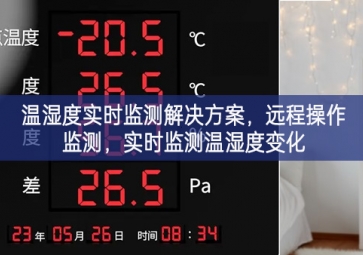 「環(huán)境監(jiān)控」溫濕度實時監(jiān)測解決方案，遠程操作監(jiān)測，實時監(jiān)測溫濕度變化