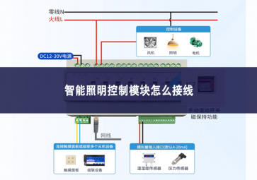 智能照明控制模塊怎么接線(xiàn)