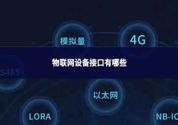物聯(lián)網(wǎng)設備接口有哪些